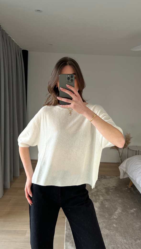 Camille Cashmere Sweater - Ivory