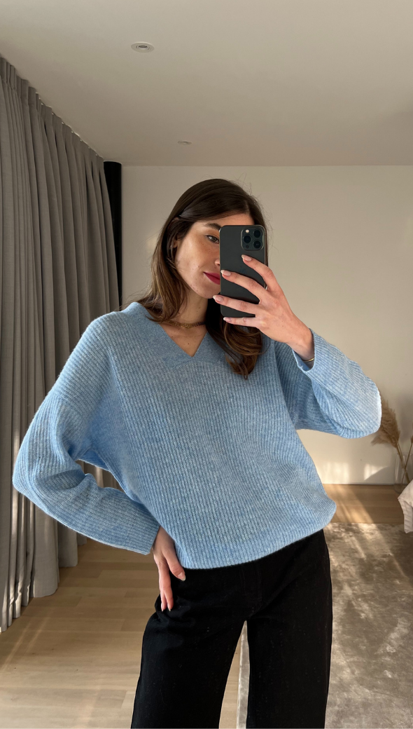 Cathea Cashmere Sweater - Sky