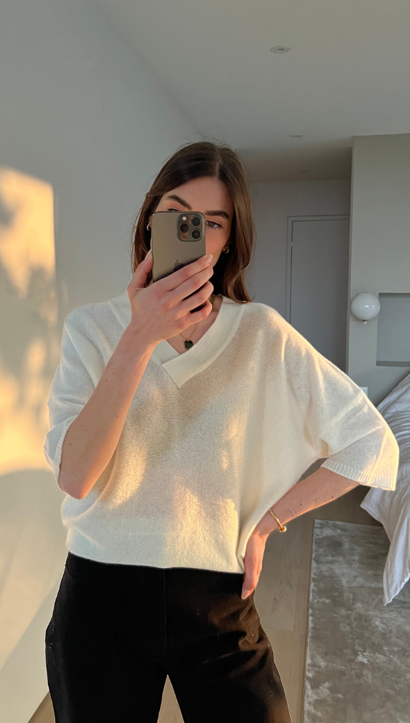 Cedar Cashmere Sweater - Ivory