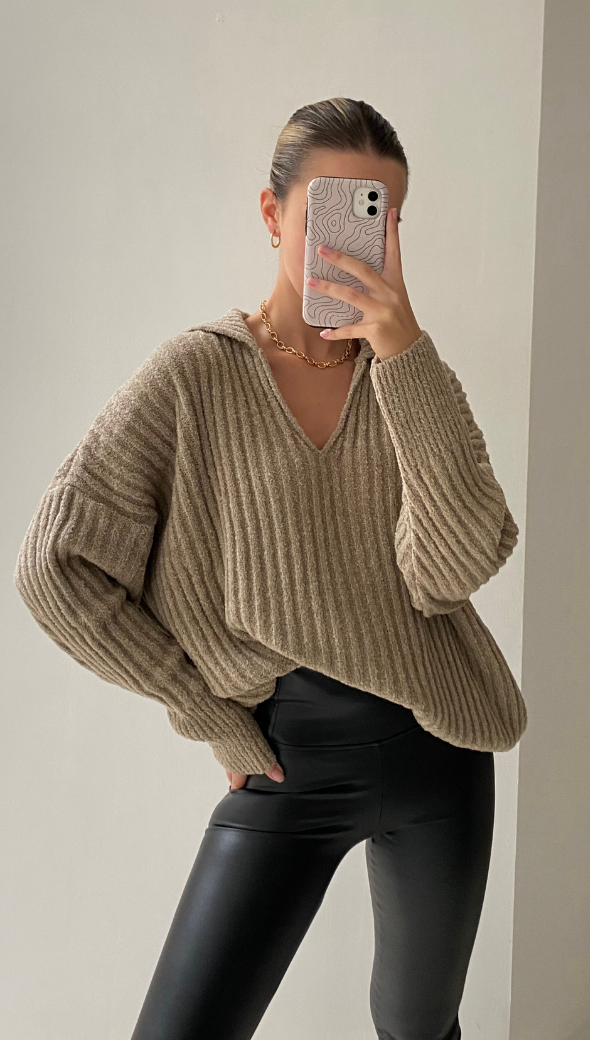 Mila Sweater - Taupe