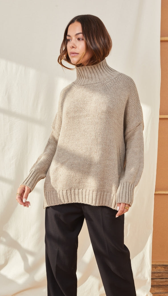 Margot Sweater - Taupe