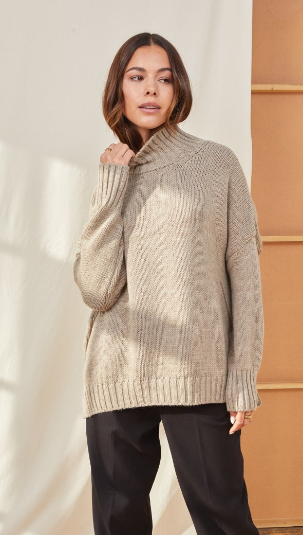 Margot Sweater - Taupe