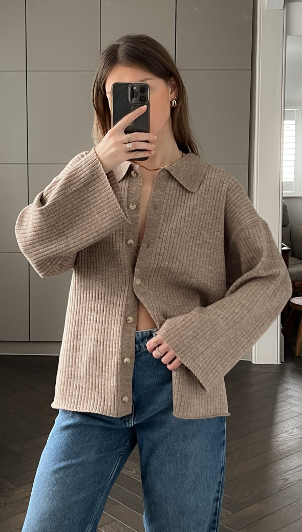Dominika Cardigan - Biscuit