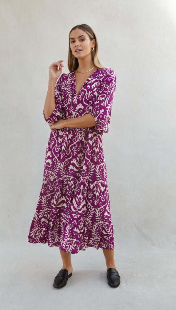 Teagan Dress - Purple