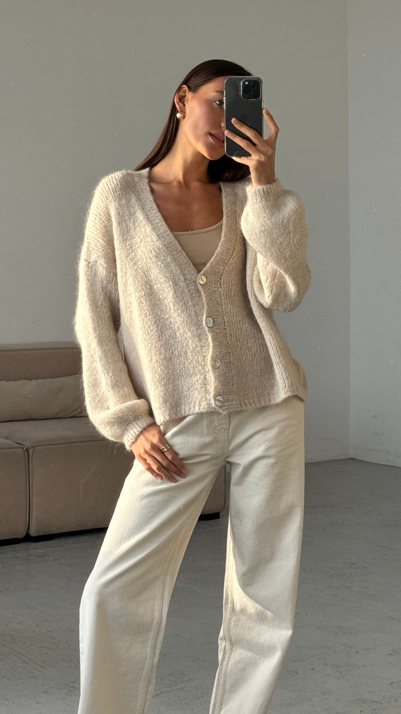 Ruby Cardigan - Stone