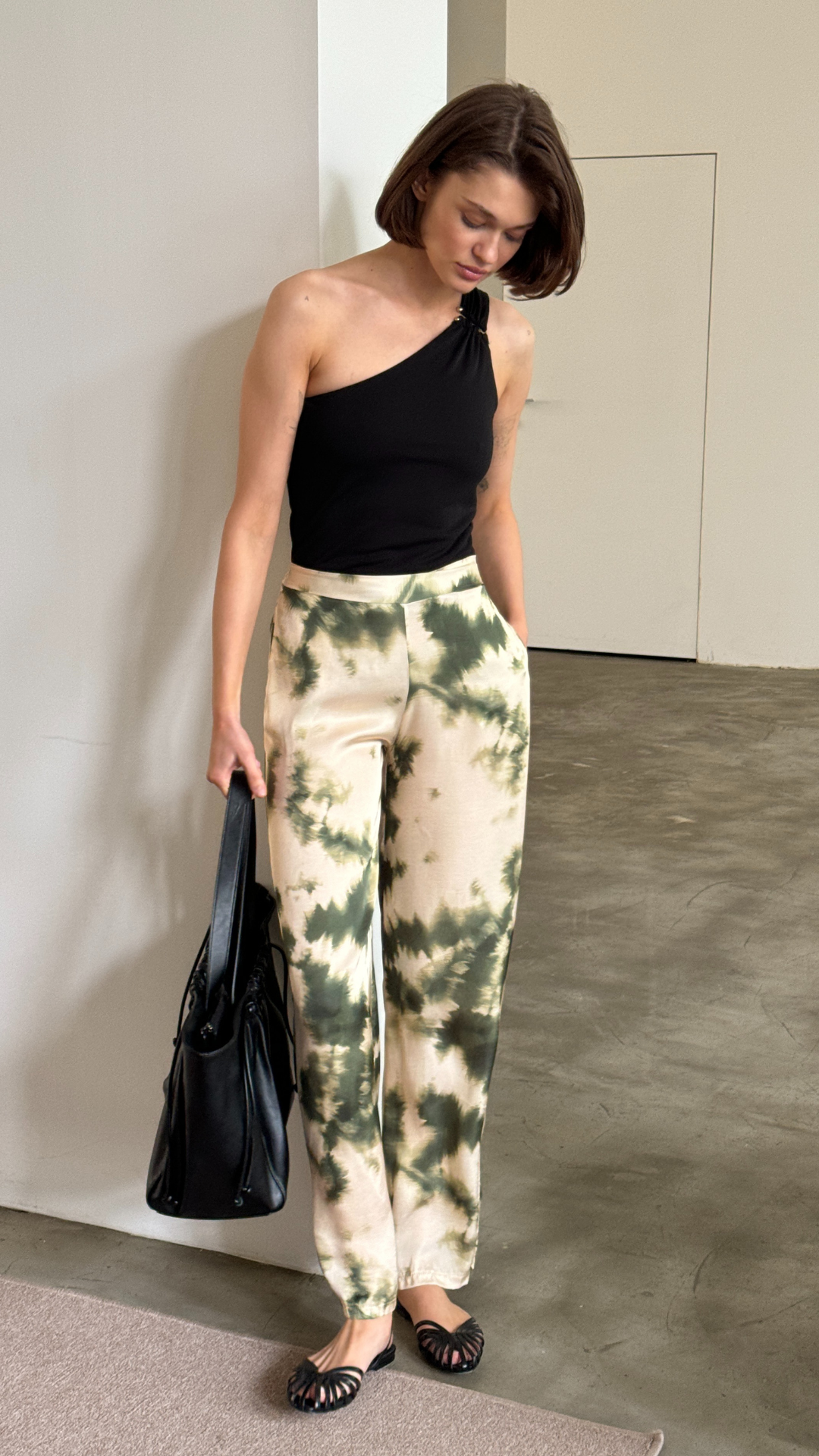 Emerson Trousers  - Khaki Tie Dye Print