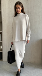 ALMA PENCIL SKIRT - IVORY