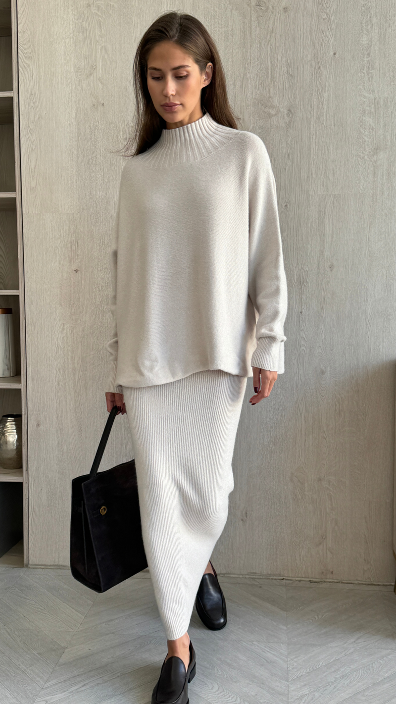 ALMA PENCIL SKIRT - IVORY
