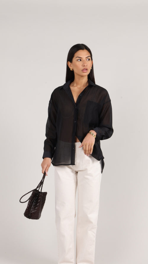 INES SHIRT - BLACK