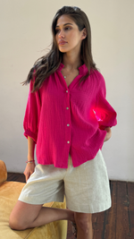 MADDIE SHIRT - FUCHSIA