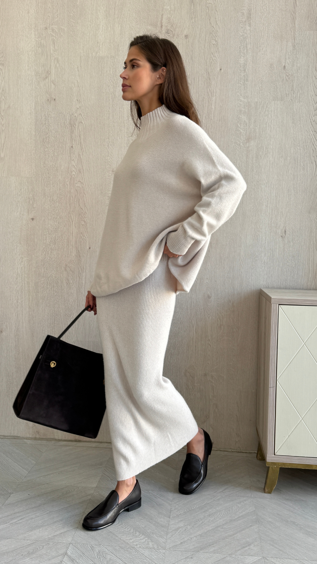 Alma Pencil Skirt  - Ivory