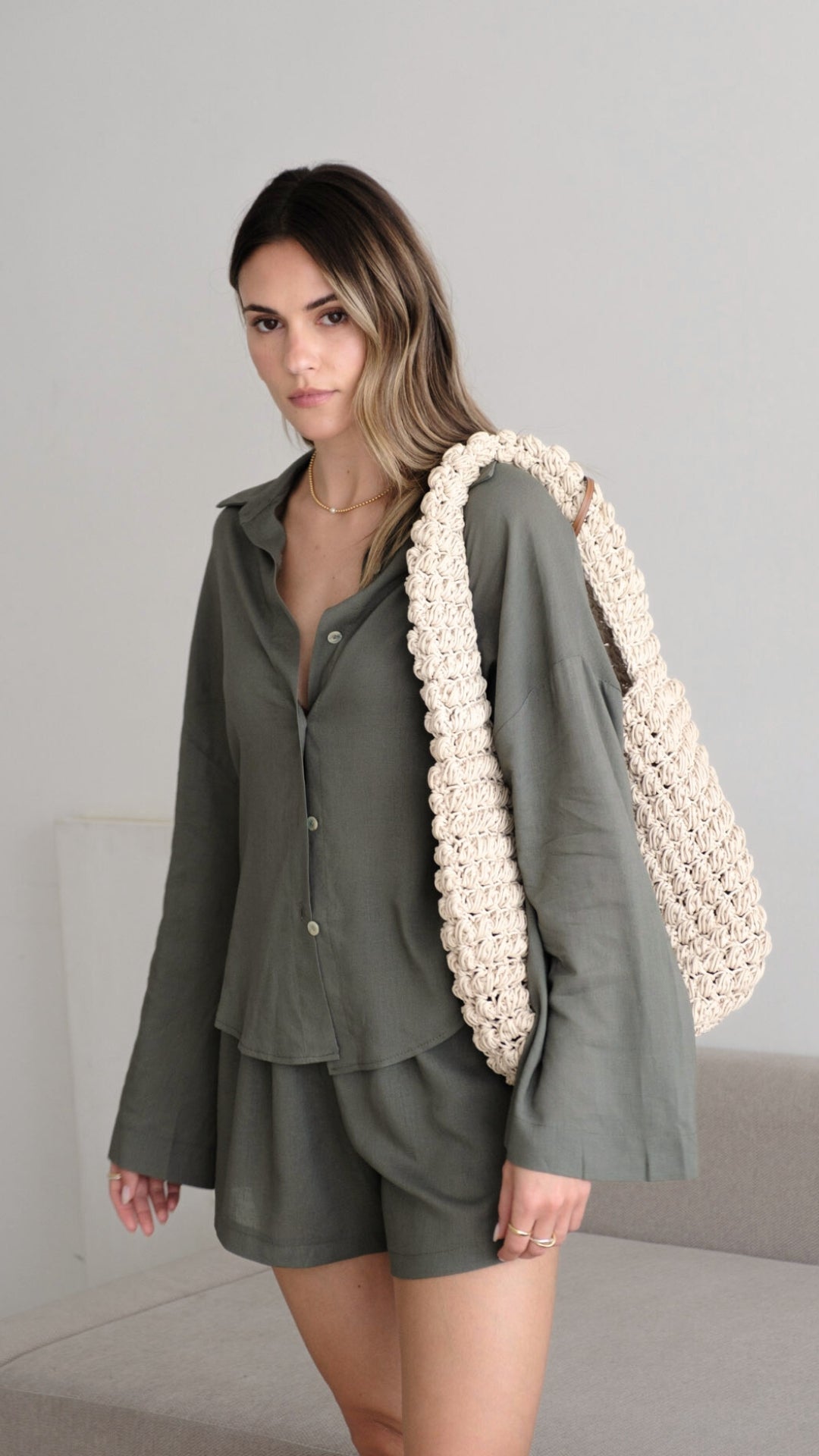 Astrid Linen Shirt - Slate