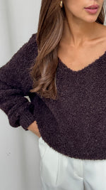 JENNY SWEATER - DARK CHOCOLATE
