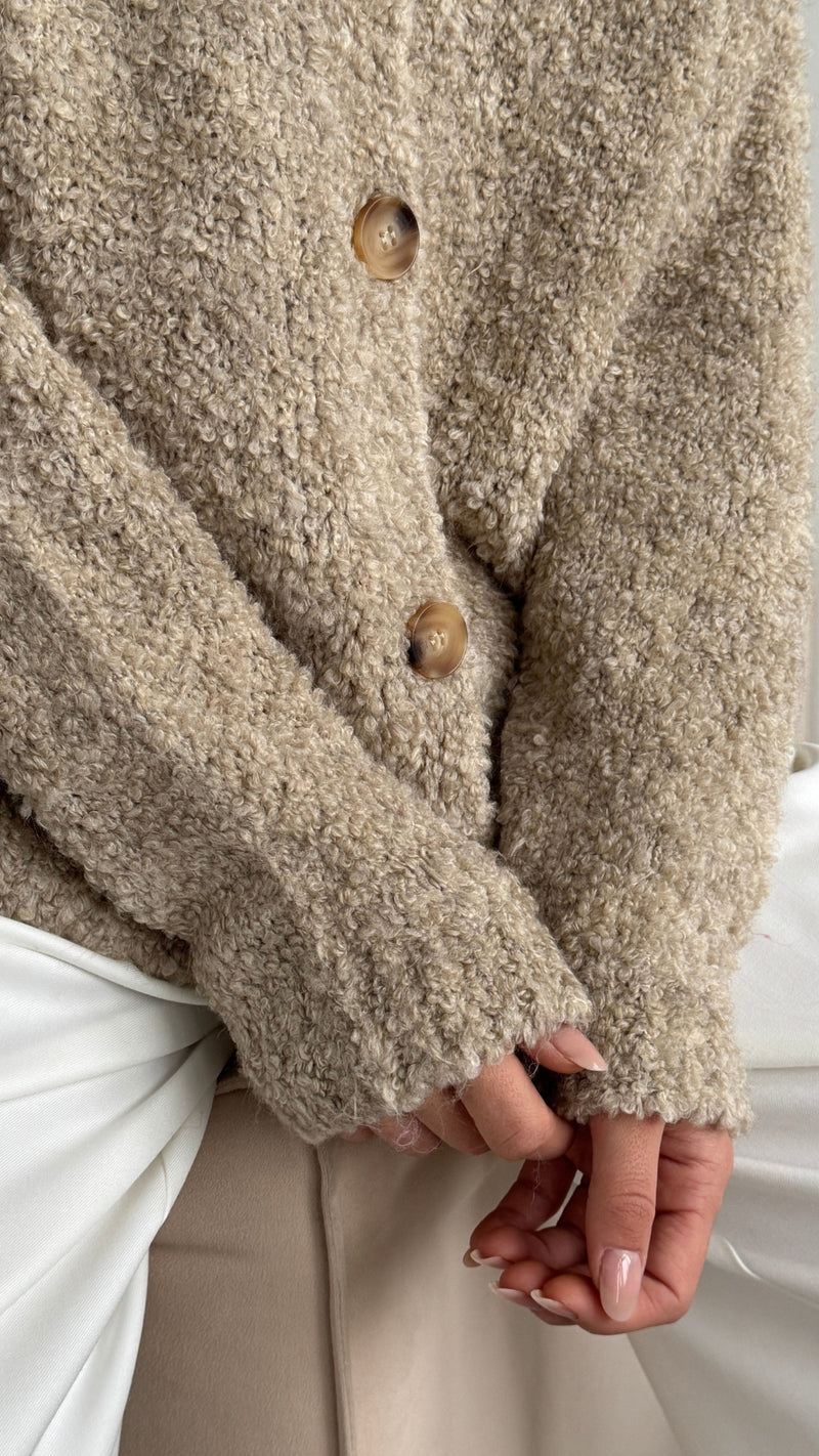ELLA CARDIGAN - SAND