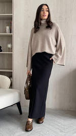 AMELIE SWEATER - CAMEL