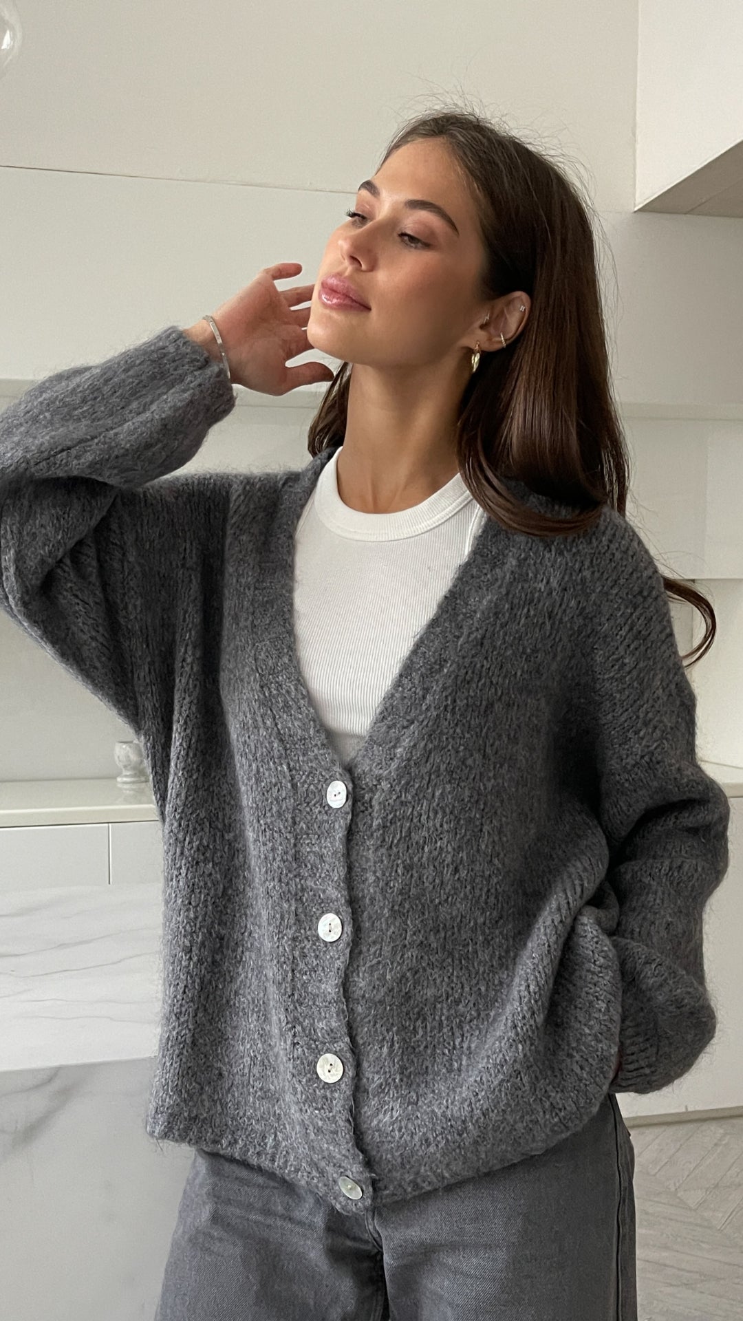 Ruby Cardigan - Dark Grey