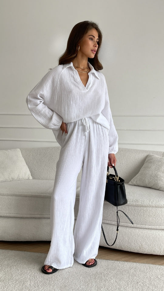 Selina Cotton Set - White