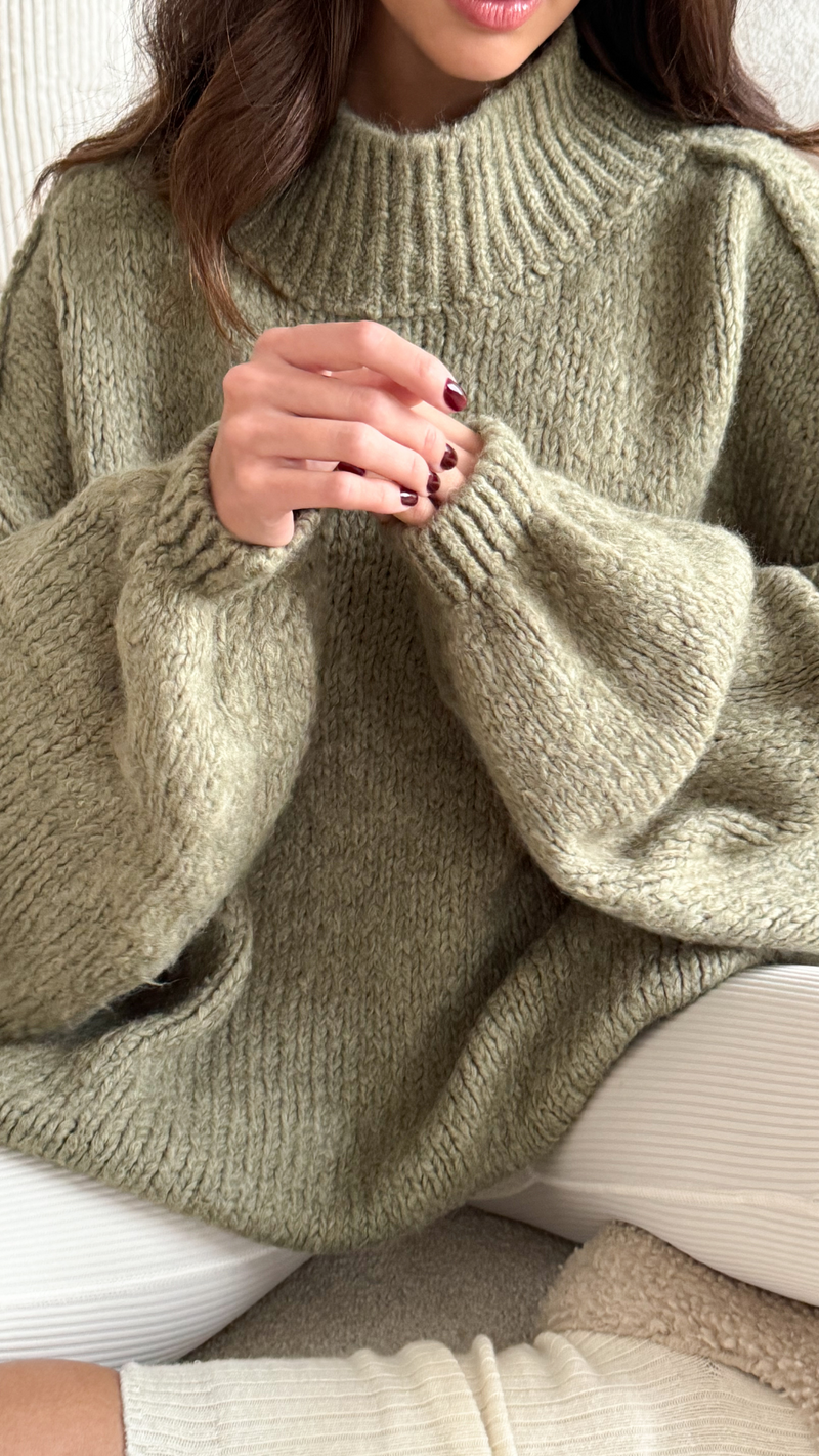 LAYLA SWEATER - SAGE