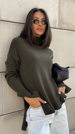 MONA SWEATER - SAGE LEAF