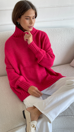 MARGOT SWEATER - FUCHSIA