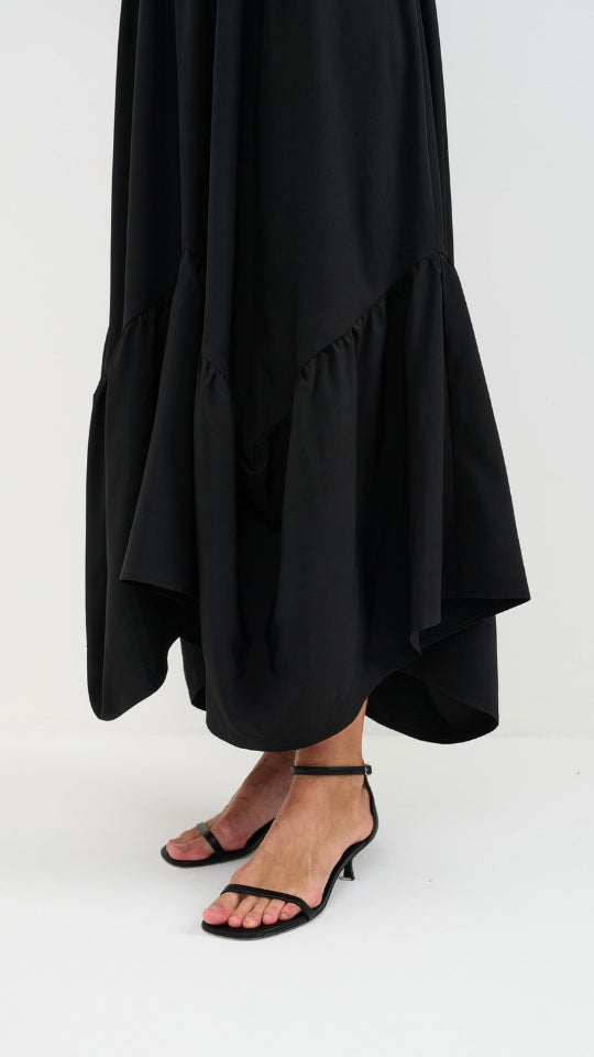 Juno Halter Neck Dress - Black