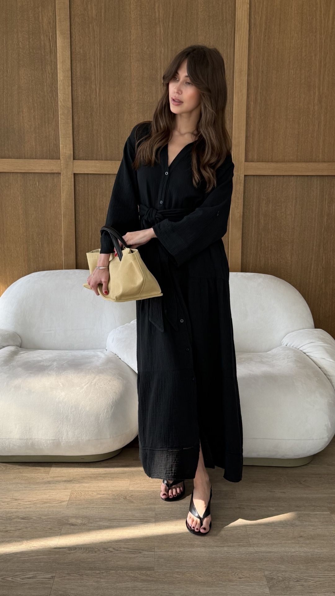 Marika Shirt Dress - Black