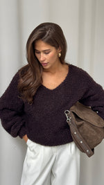 JENNY SWEATER - DARK CHOCOLATE