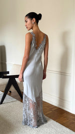 SOLANGE SLIP DRESS - PEARL