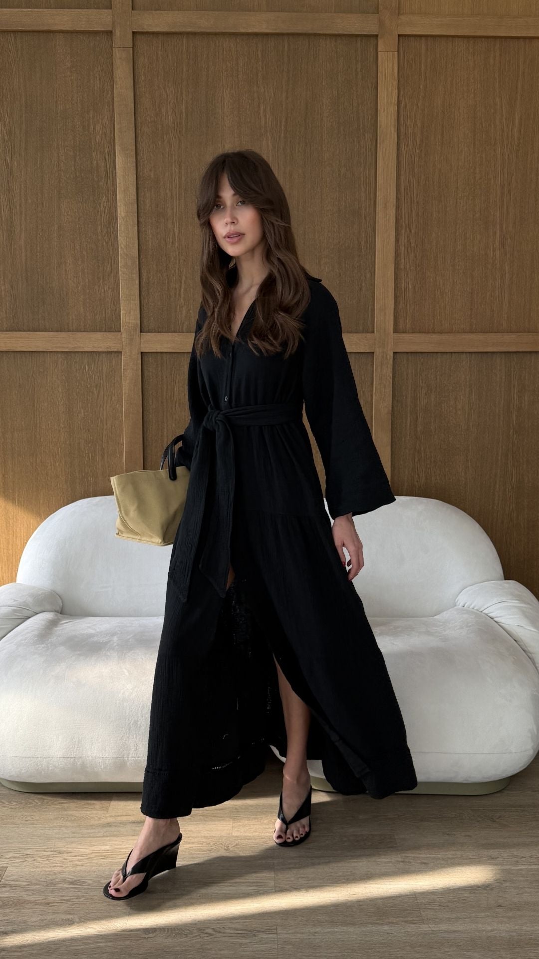 Marika Shirt Dress - Black