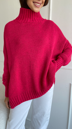 MARGOT SWEATER - FUCHSIA