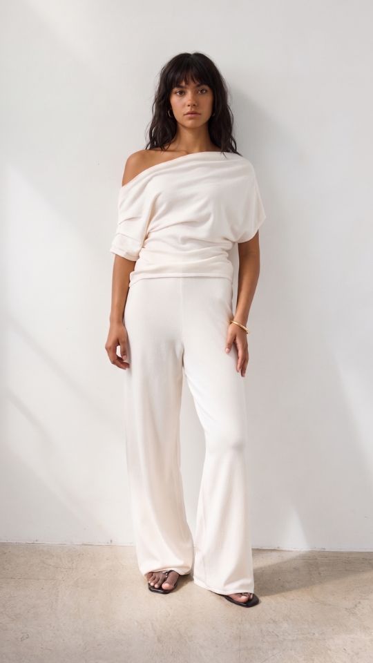 Nadine Off-Shoulder Top - Ivory