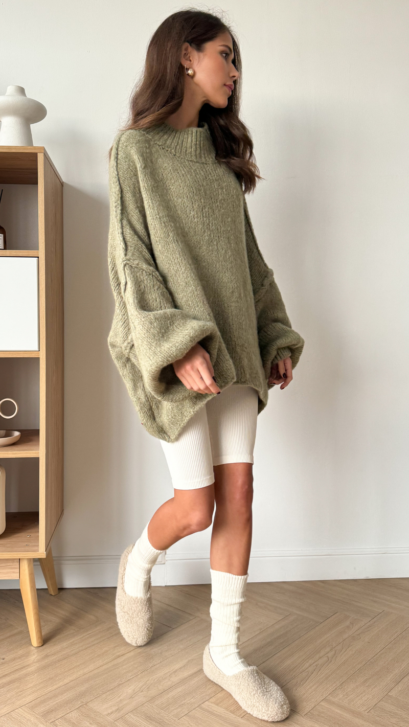 LAYLA SWEATER - SAGE