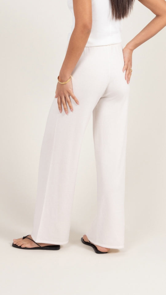 Sofia Knit Trousers - Ivory