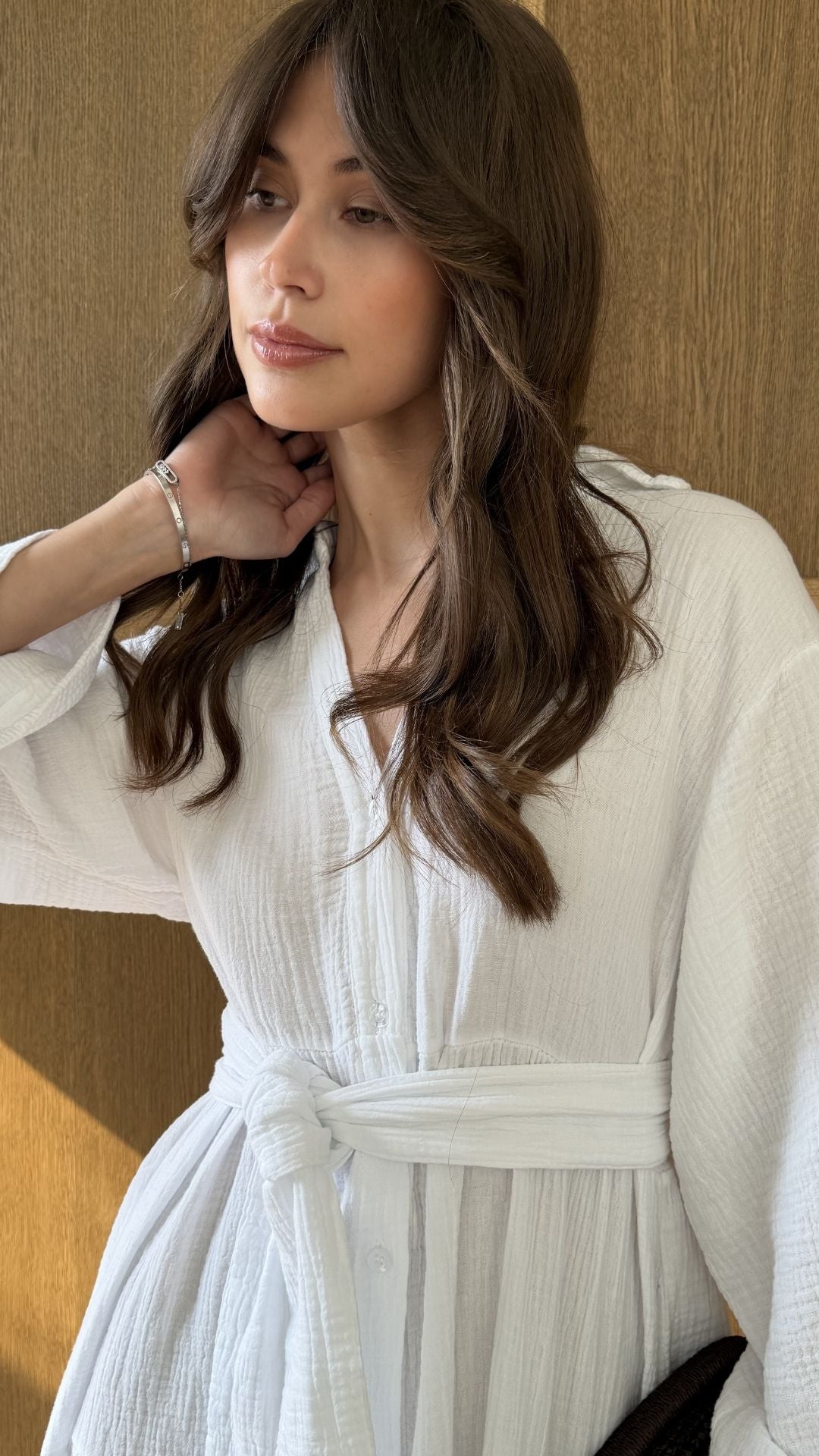 Marika Shirt Dress - White