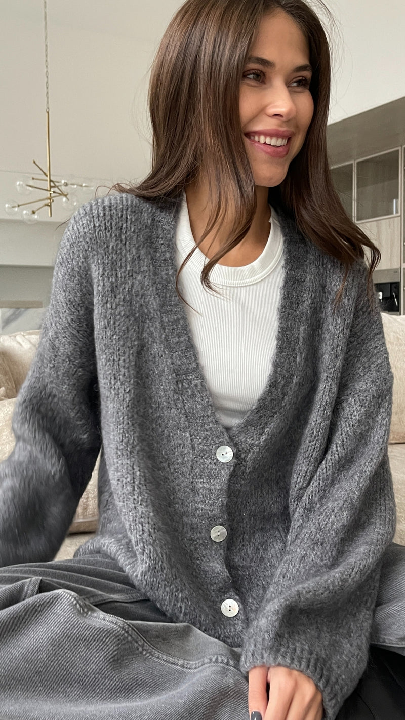 Ruby Cardigan - Dark Grey