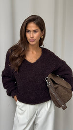 JENNY SWEATER - DARK CHOCOLATE