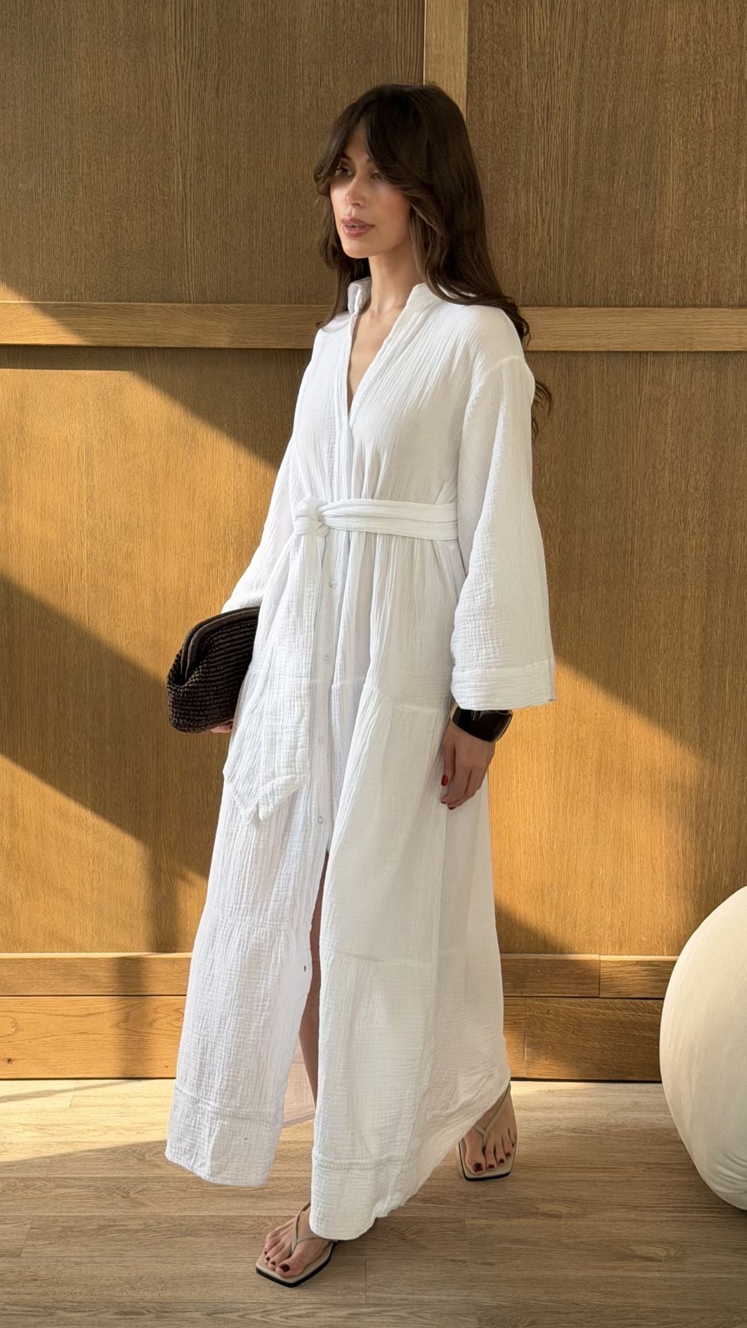 Marika Shirt Dress - White