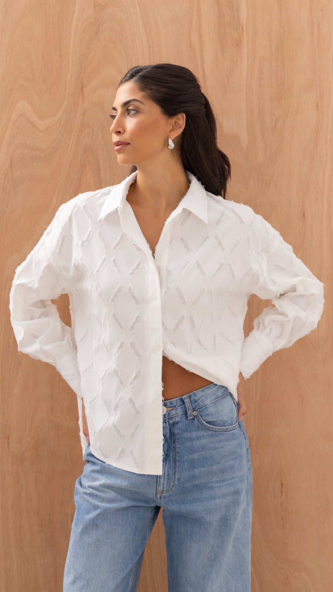 Marlowe Shirt - White Stripe