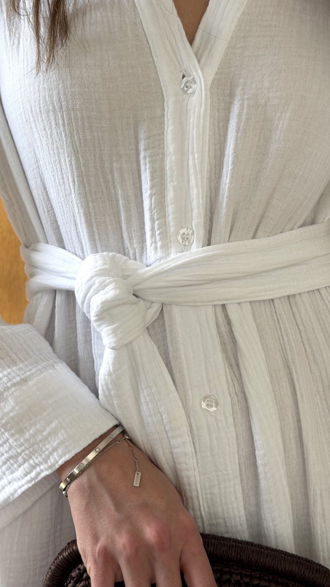 Marika Shirt Dress - White