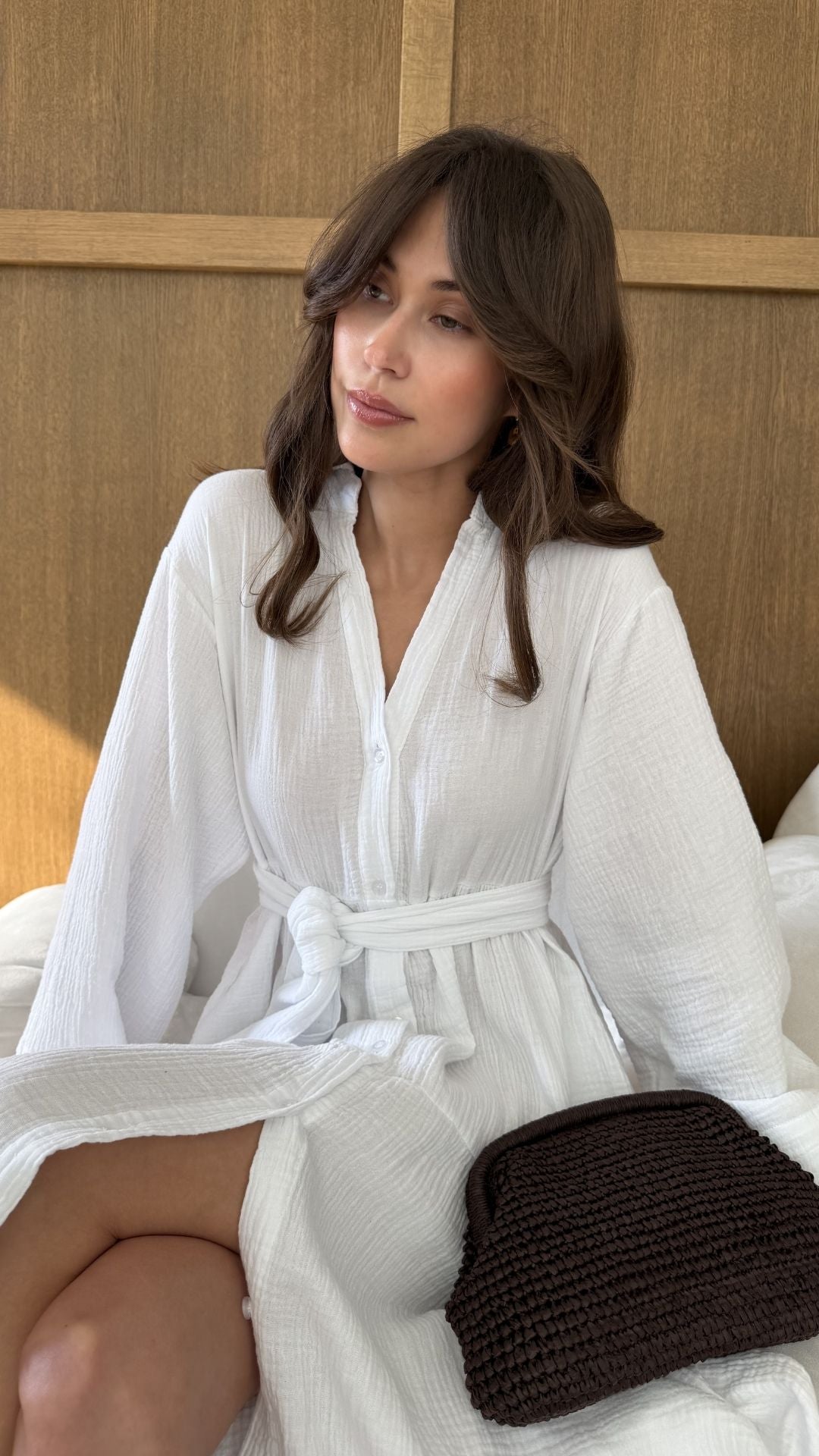 Marika Shirt Dress - White