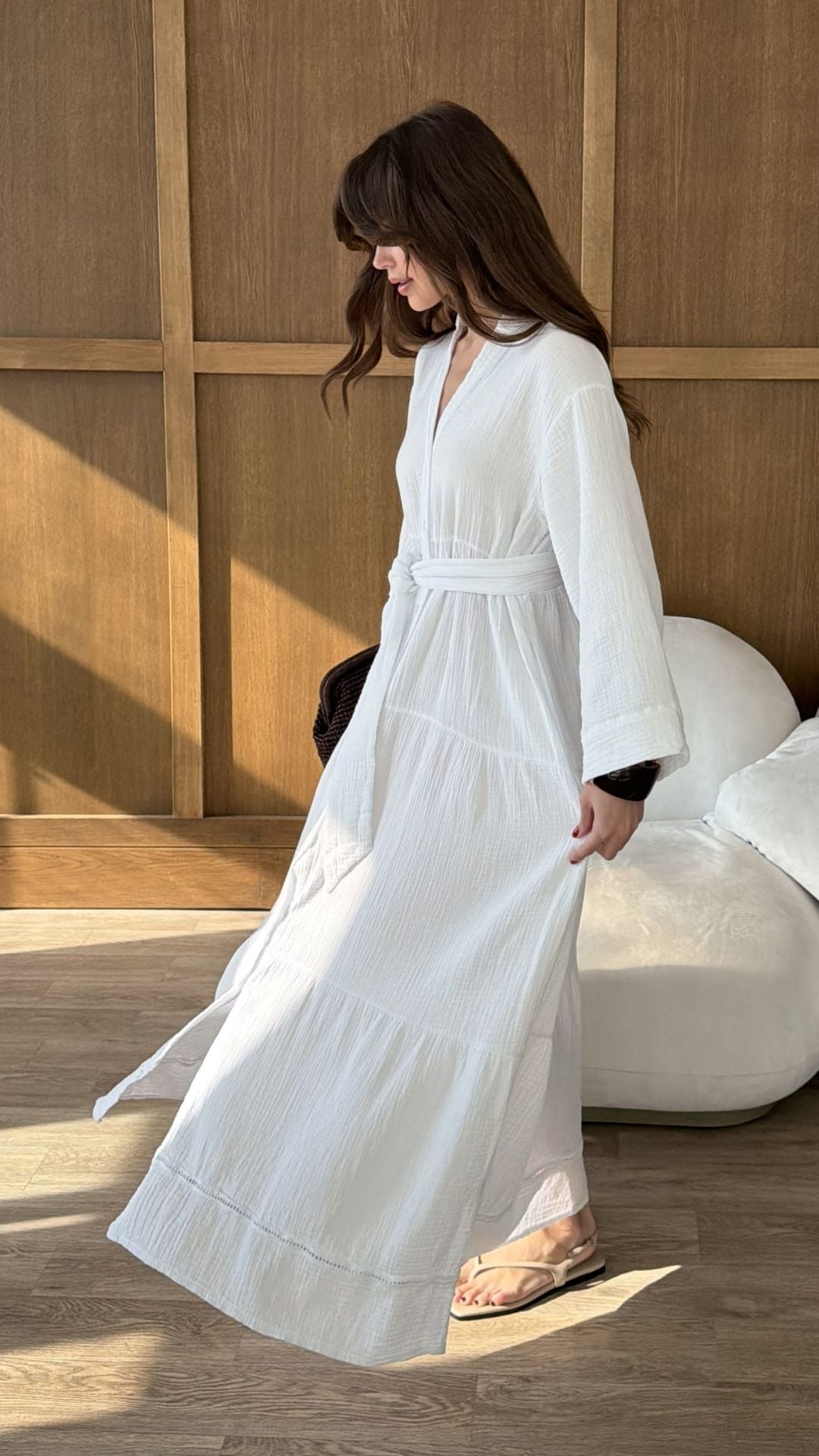 Marika Shirt Dress - White