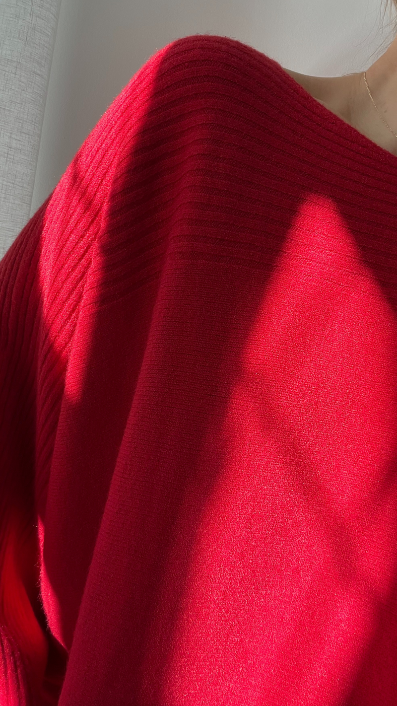 CORA SWEATER - RED