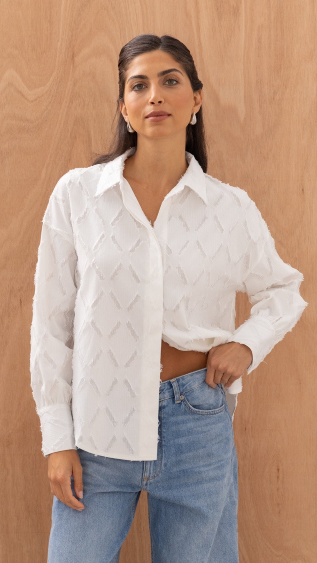 Marlowe Shirt - White Stripe