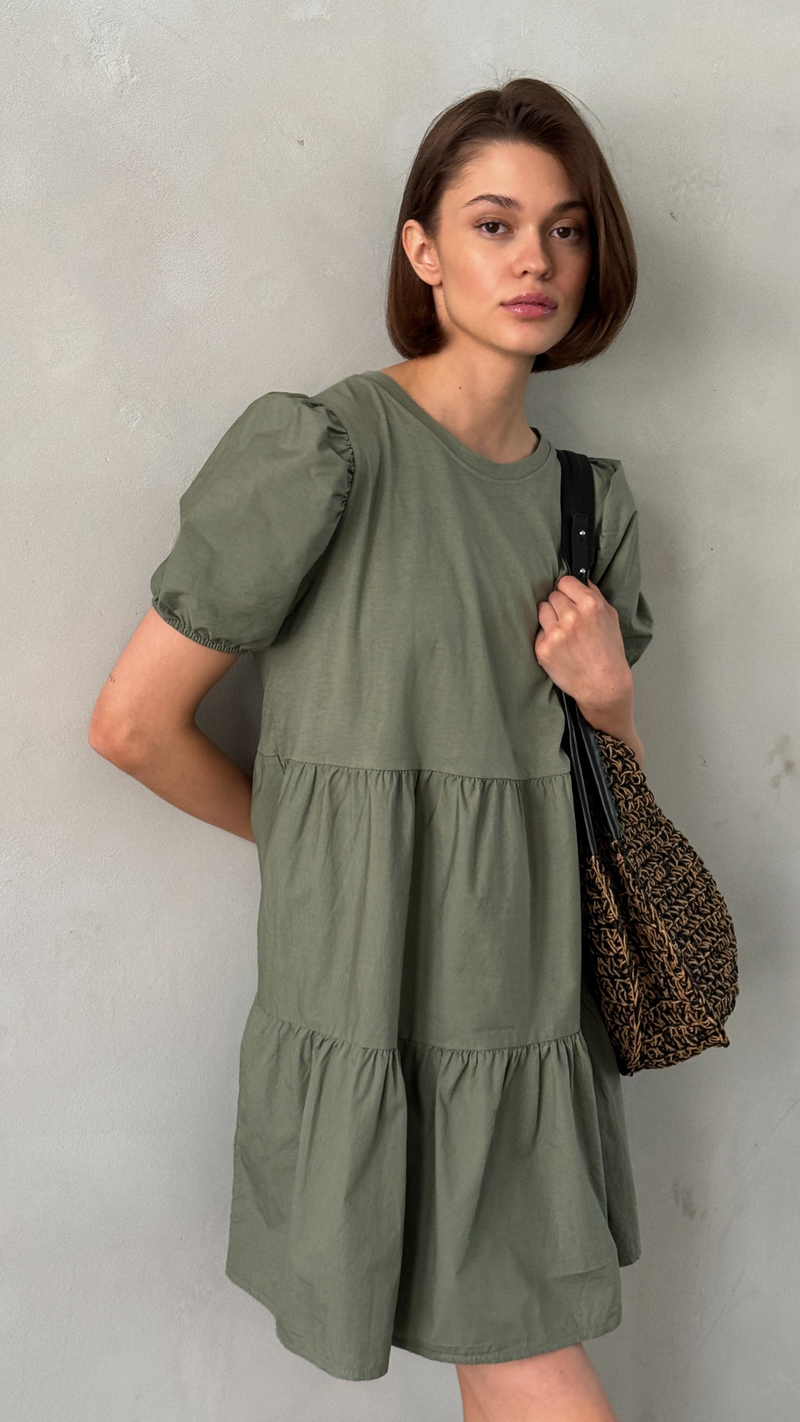 MATILDA DRESS - KHAKI