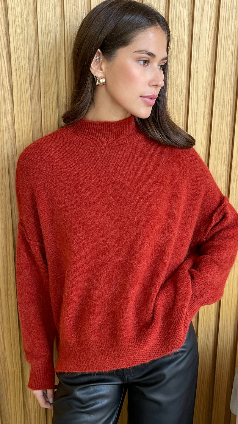 JOSIE SWEATER - CHERRY