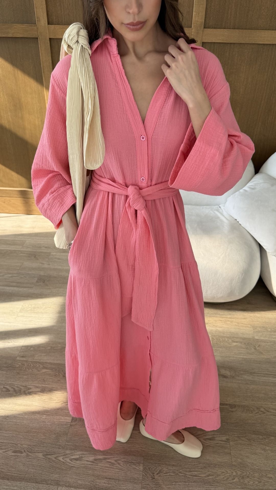 Marika Shirt Dress - Petunia