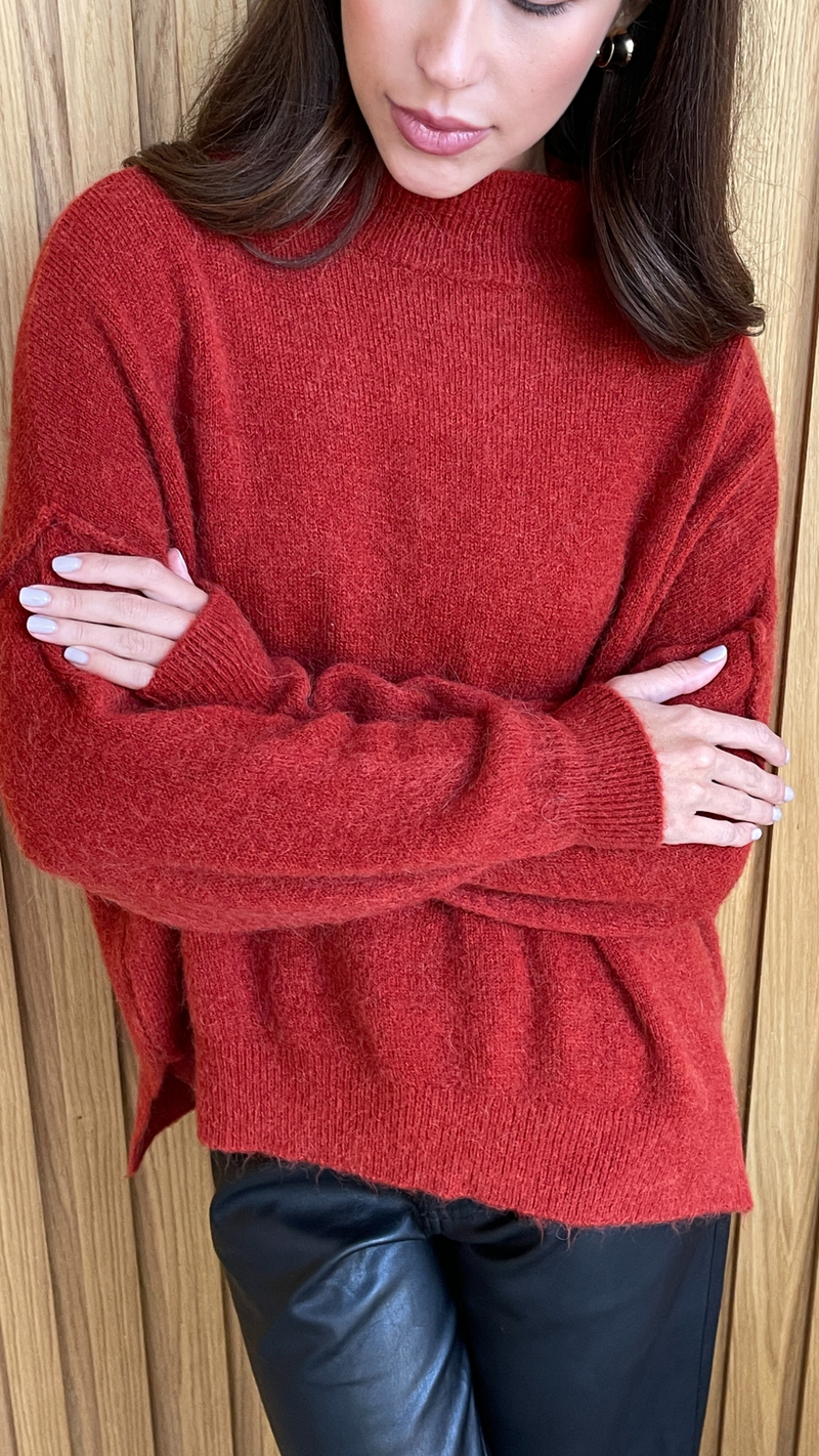 JOSIE SWEATER - CHERRY