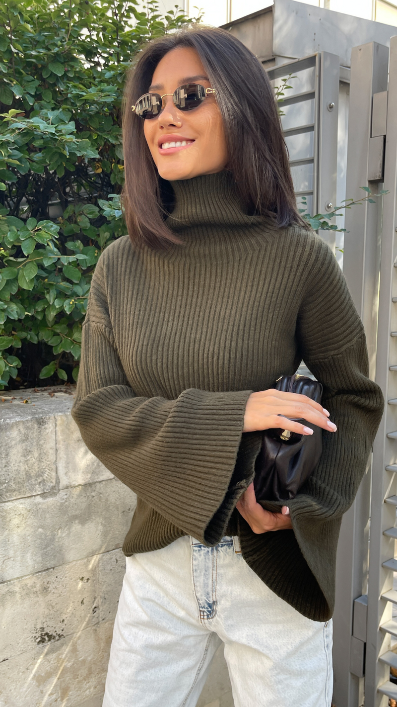 LETITIA SWEATER - SAGE LEAF