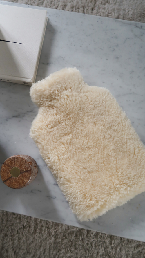 SHEEPSKIN HOT WATER BOTTLE - IVORY