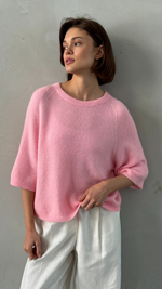 PIPER ALPACA KNIT - FLAMINGO